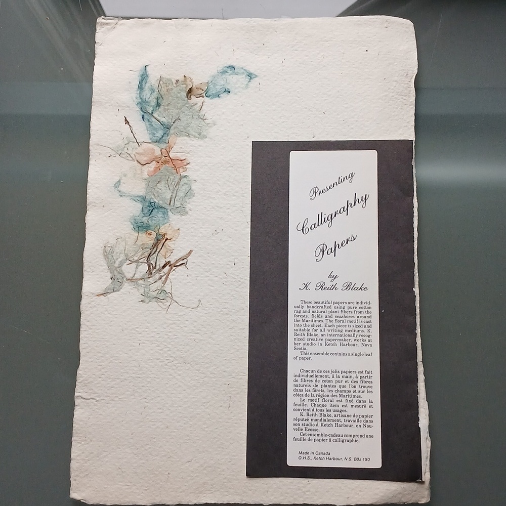 1 Sheet Of Calligraphy Paper
